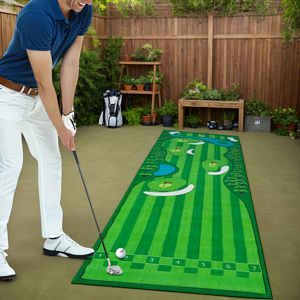 Golf Putting Mat - VIKAMA Mini Golf Green Putting Mat