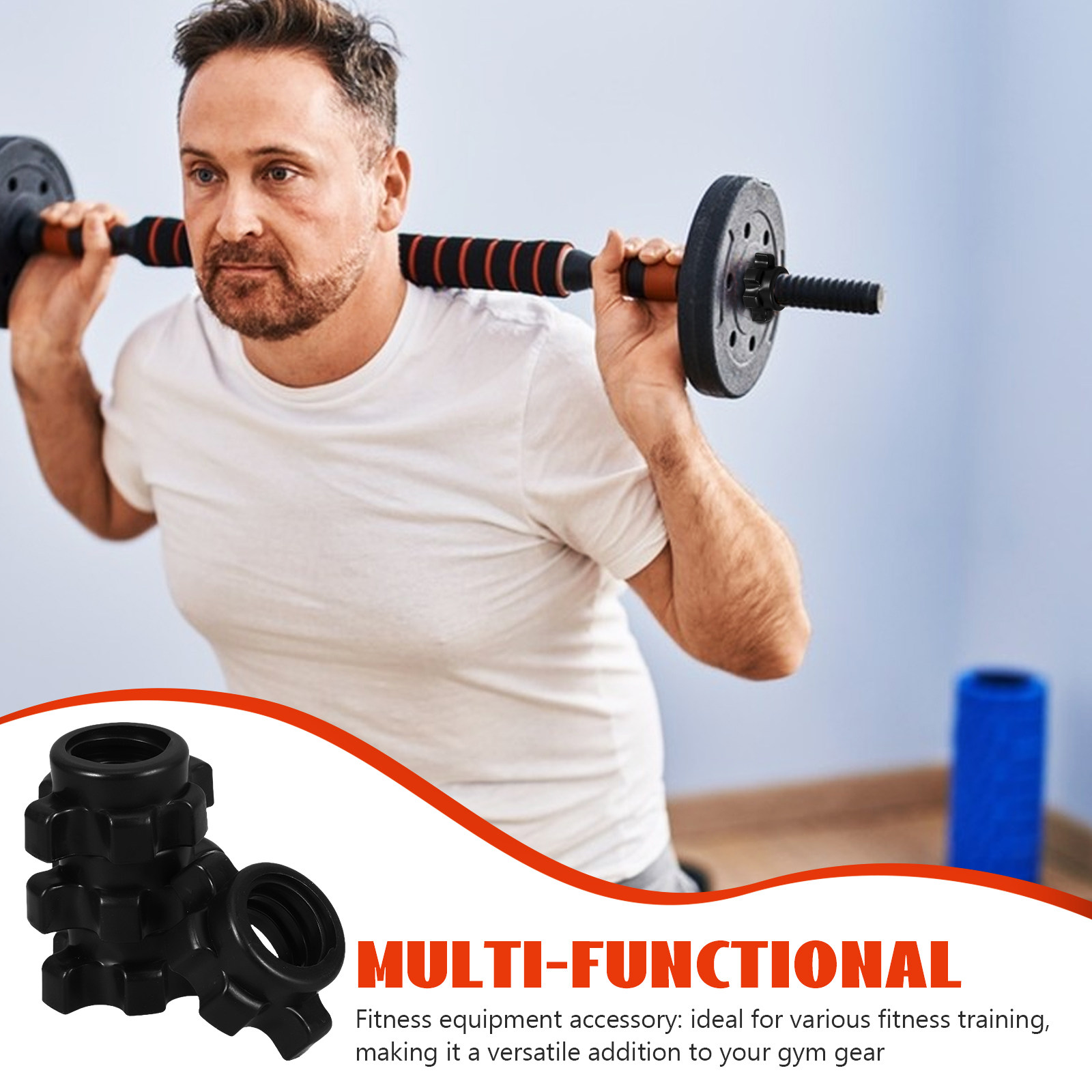 Sports Equipment Meaning - 4 Pcs Plastic Nut Dumbbell Bar