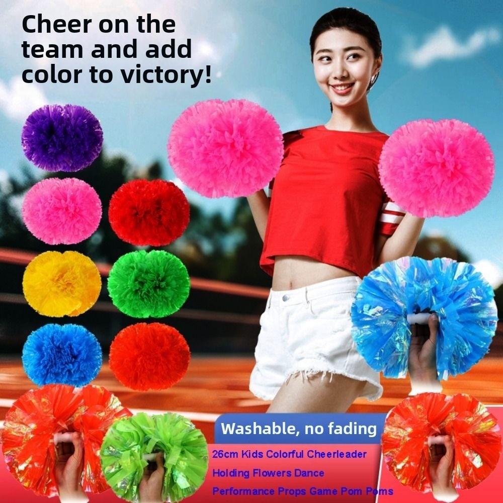 26cm Kids Game Pom Poms Multic - Cheerleading Pom Pom 评论和价格
