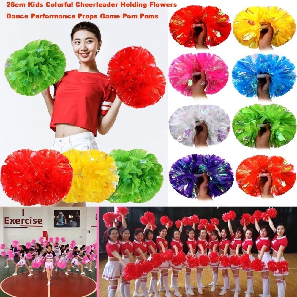 26cm Kids Game Pom Poms Multic - Cheerleading Pom Pom 评论和价格