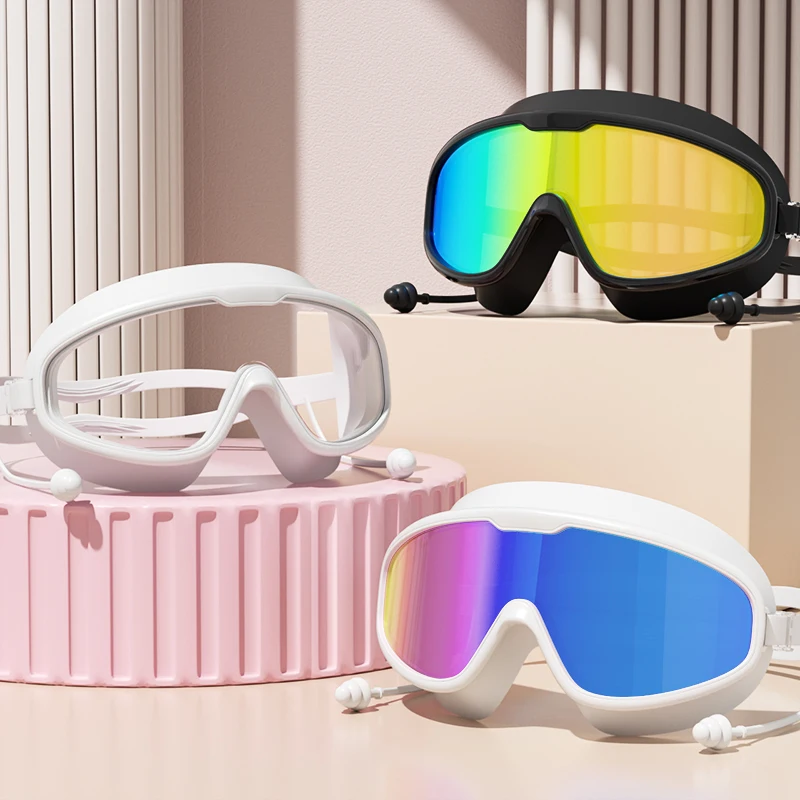 Swimming Goggles Big Frame Swi - Swimming Goggles Anti Fog 评论和价格