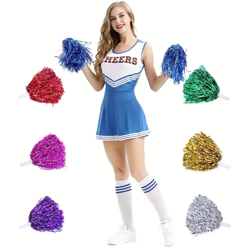 Pompom Pom Girl Cheer Pompoms  - Cheerleading Pom Pom 评论和价格