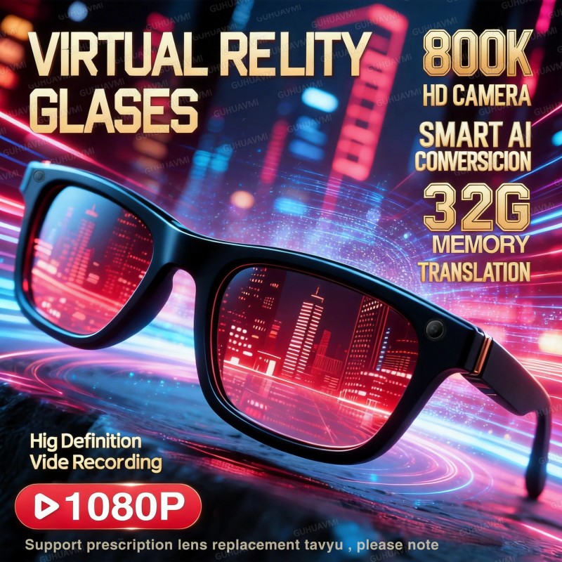 8K Vision AI Eyeglasses Built- - Swimming Goggles Anti Fog 评论和价格