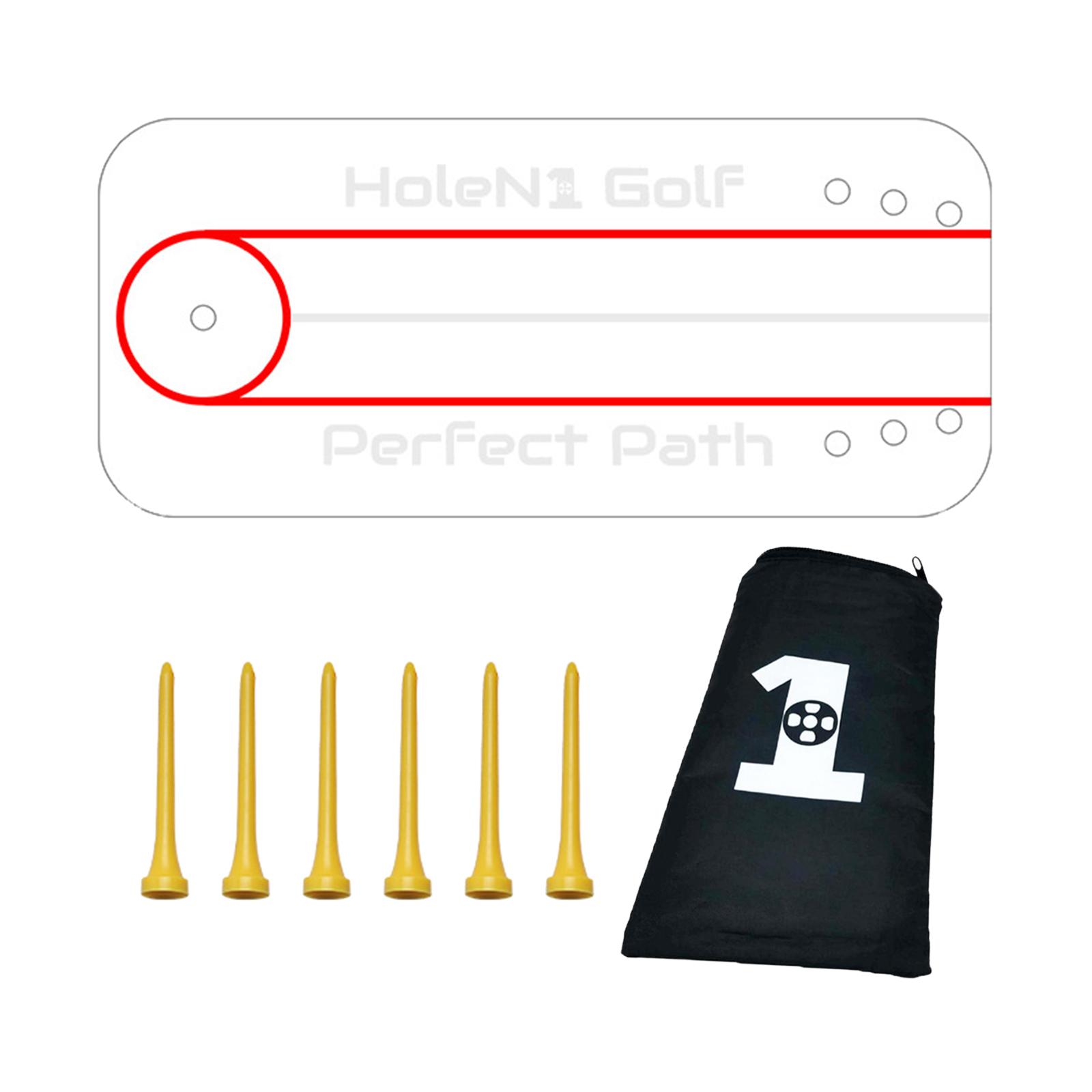 Golf Putting Aid Alignment Put - Golf Putting Mat 评论和价格