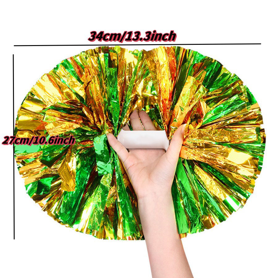 1Pcs Metallic PET Cheerleader  - Cheerleading Pom Pom 评论和价格
