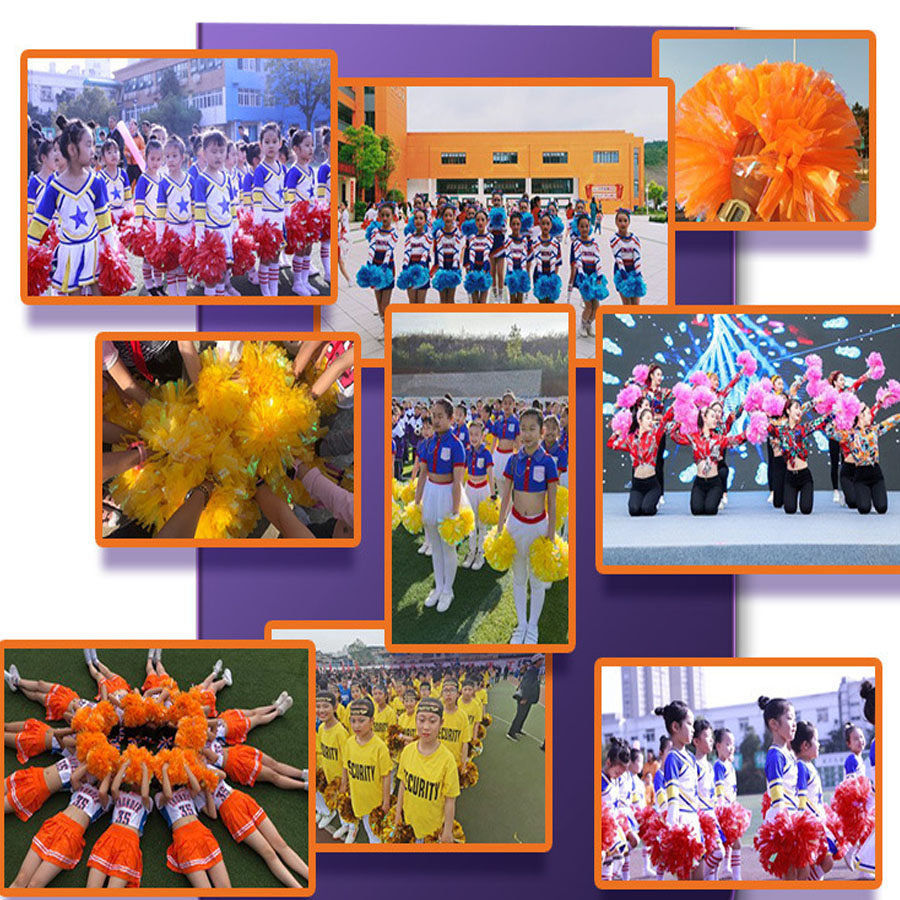 1Pcs Metallic PET Cheerleader  - Cheerleading Pom Pom 评论和价格