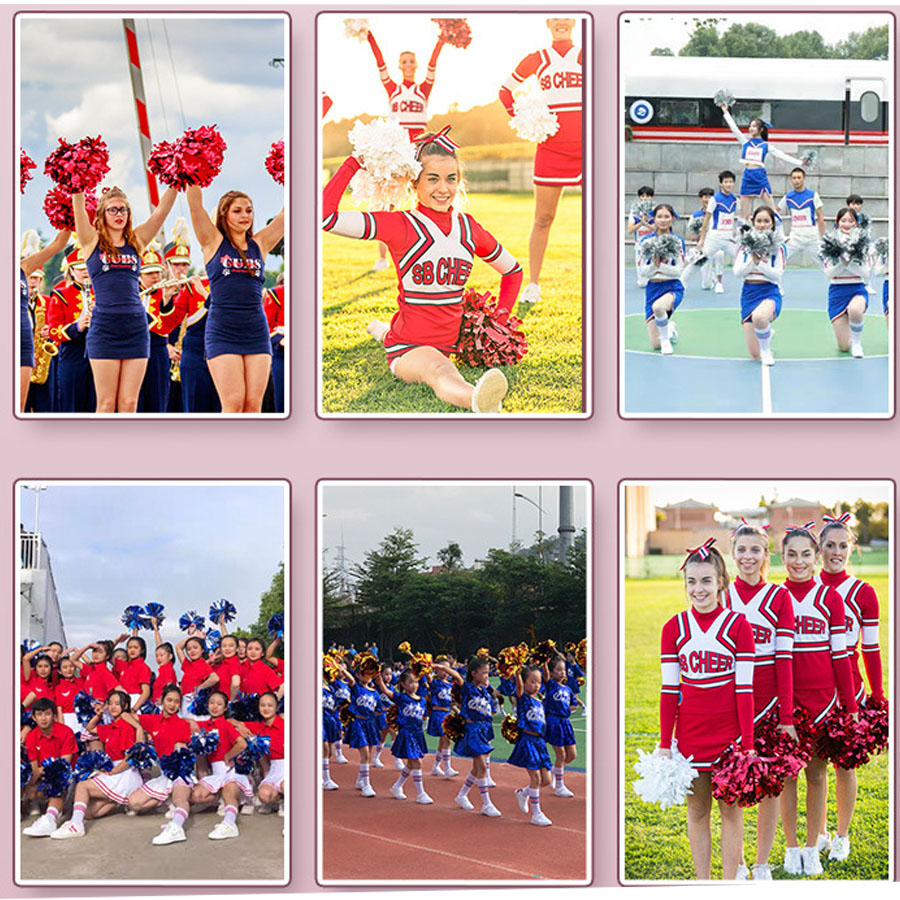 1Pcs Metallic PET Cheerleader  - Cheerleading Pom Pom 评论和价格
