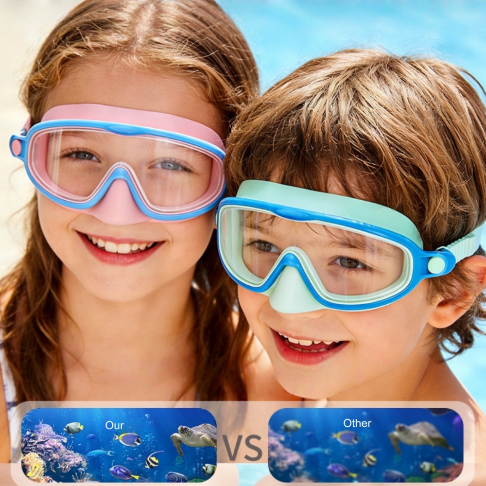 Kids Swimming Goggles with Nos - Swimming Goggles Anti Fog 评论和价格
