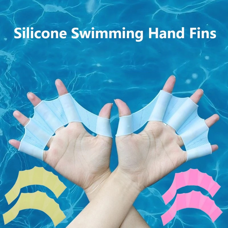 1-3pairs Silicone Swimming Han - Sports Equipment 5 Years Old 评论和价格