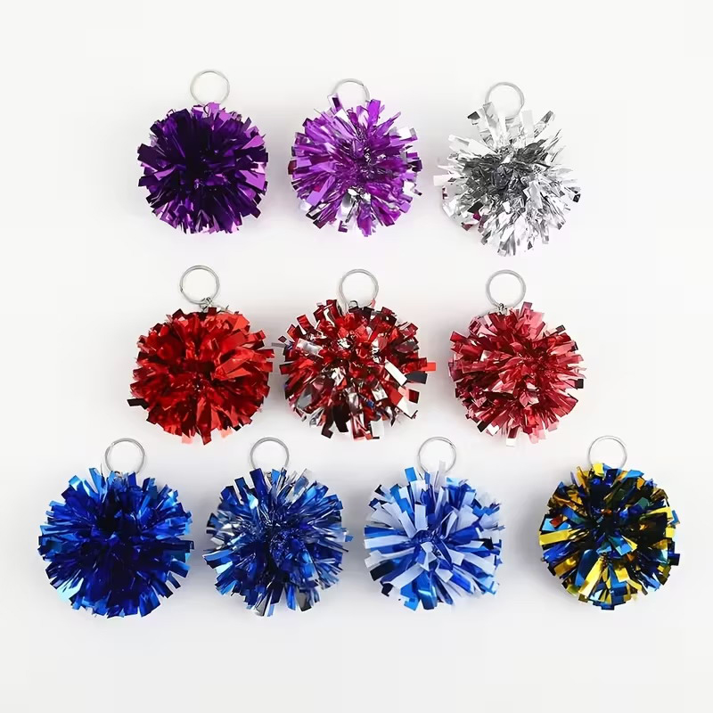 Colorful Cheer Pom Pom Keychai - Cheerleading Pom Pom 评论和价格