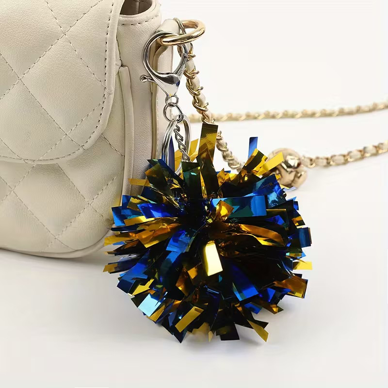 Colorful Cheer Pom Pom Keychai - Cheerleading Pom Pom 评论和价格