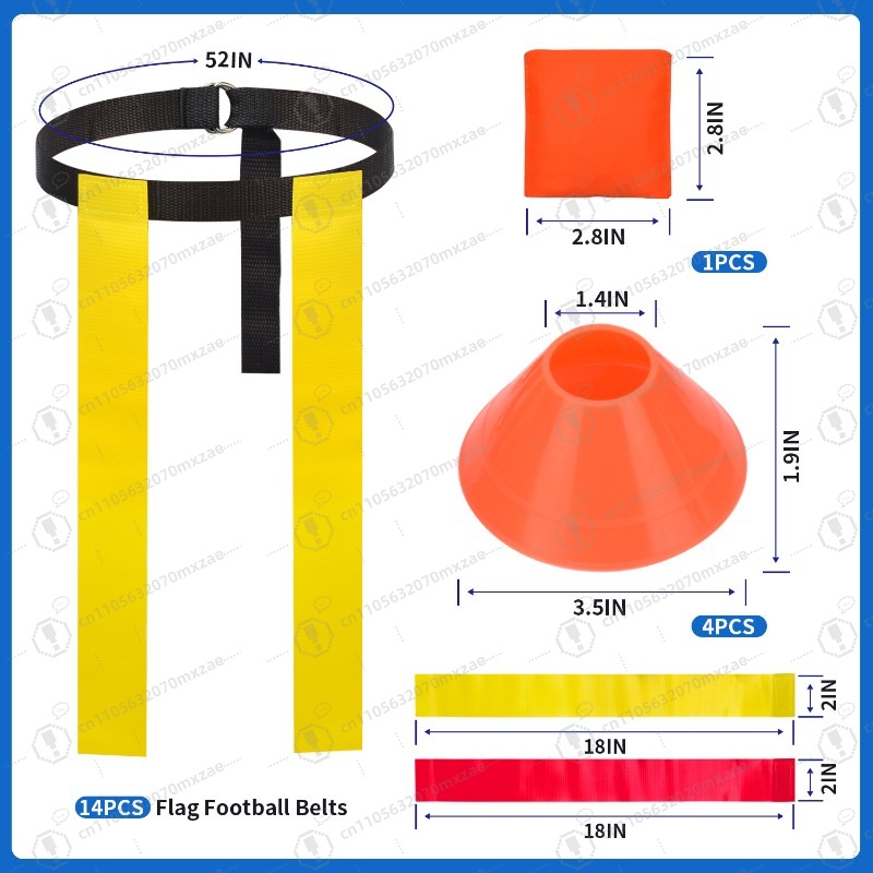 Flag Football Belts Set Americ - Sports Equipment Set 评论和价格