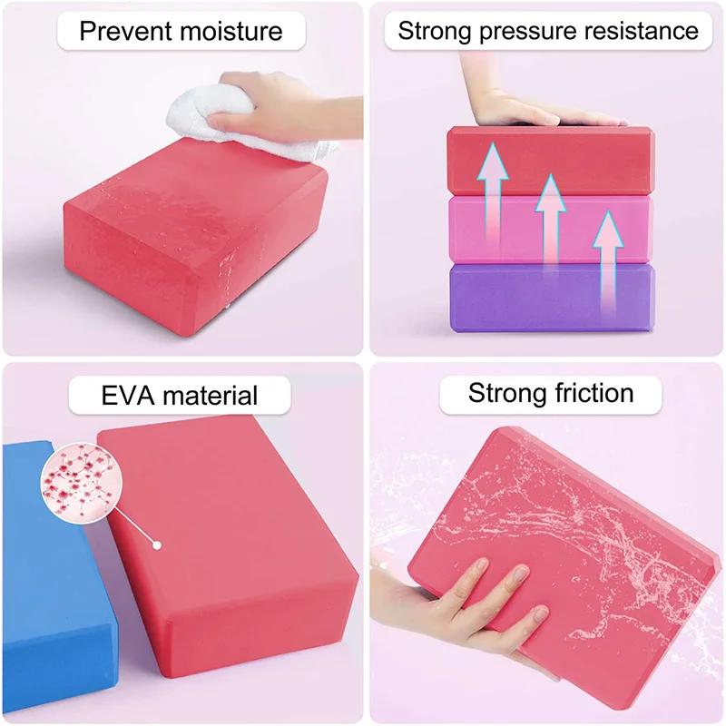 Yoga Building Blocks Cubes Pil - Sports Equipment Stores 评论和价格